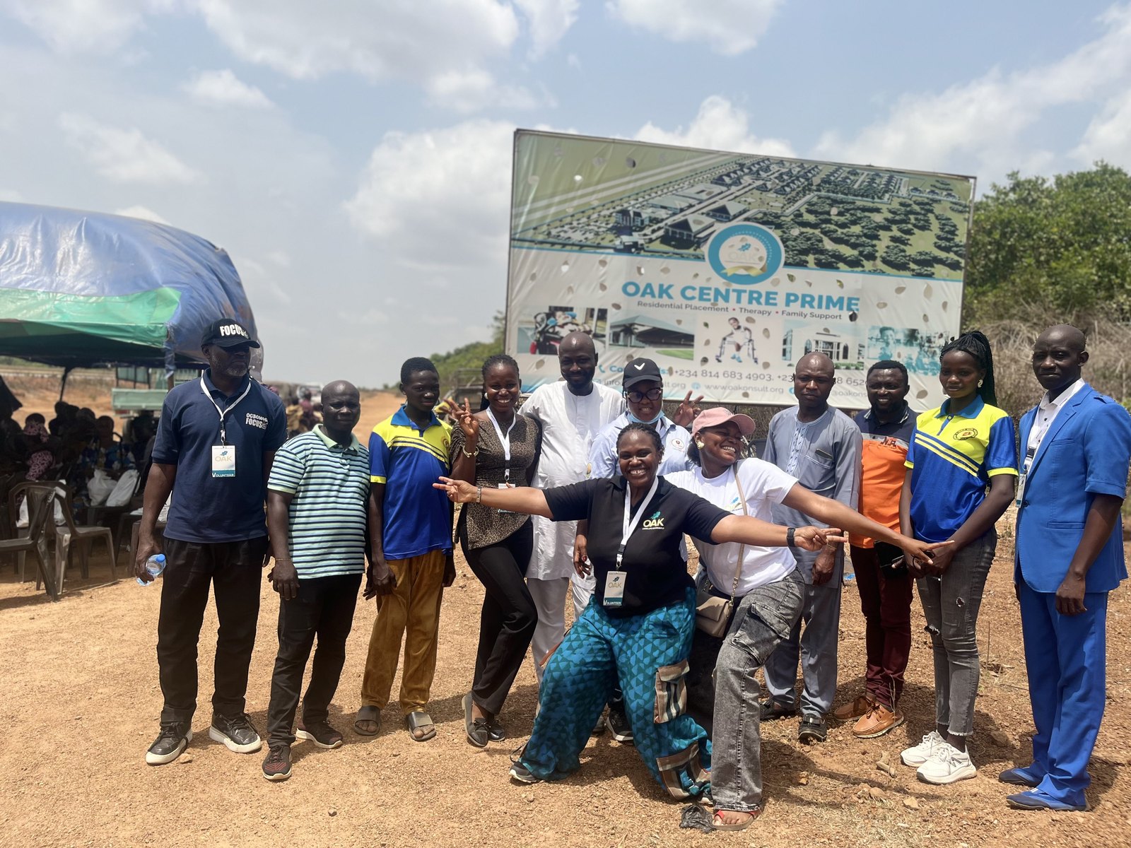 OAKonsult volunteers and local supporters gathered during the April 2026 medical outreach in Ogbomoso