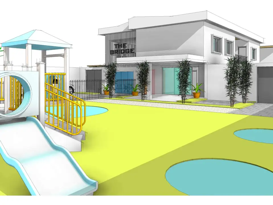 Architectural vision of The Bridge in Ogbomoso, Oyo State, Nigeria with an inclusive outdoor play area